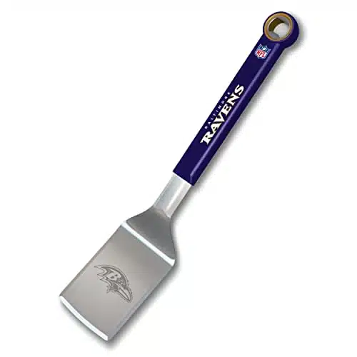 YouTheFan NFL Baltimore Ravens Stainless Steel BBQ Spatula with Bottle Opener