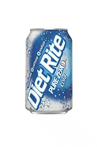 Diet Rite Pure Zero Diet Cola Soda, Fl Oz (Pack of )