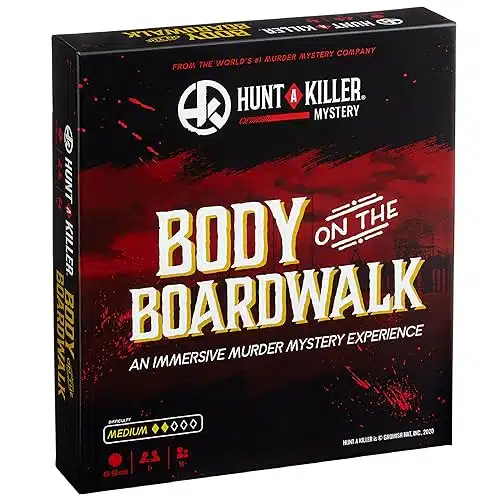 Hunt A Killer Body On The Boardwalk, Immersive Murder Mystery Game  Take on The Unsolved Case for Independent Challenge, Date Night, or with Family & Friends as Detectives , A