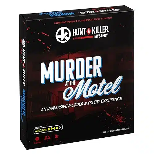 Hunt A Killer Murder at The Motel, Immersive Murder Mystery Game  Take on The Unsolved Case as an Independent Challenge, for Date Night or with Family & Friends as Detectives,