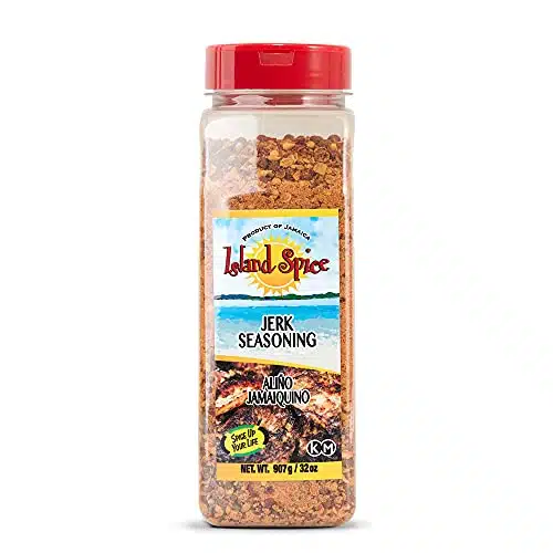 Island Spice Jerk Seasoning ounces   Gluten Free Vegan Friendly Dry Rub with Real Jamaican Pimento   Authentic Jerk Flavors and Spice Blend   Use on Chicken, Pork, Beef, Seafo