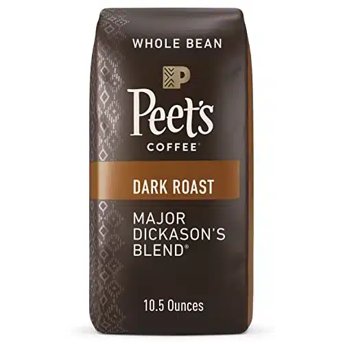 Peet's Coffee, Dark Roast Whole Bean Coffee   Major Dickason's Blend Ounce Bag