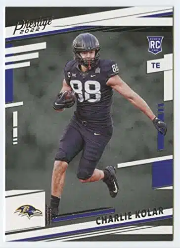 Prestige NFL #Charlie Kolar RC Rookie Baltimore Ravens Official Panini Trading Card (Stock Photo shown, card is straight from pack and box in Near Mint to Mint condition)