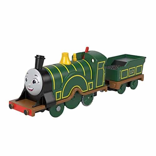 Thomas & Friends Motorized Toy Train Emily Battery Powered Engine with Tender for Preschool Pretend Play Ages + Years