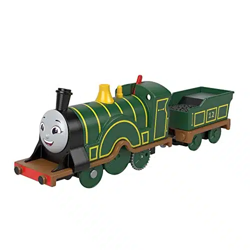 Thomas & Friends Motorized Toy Train Emily Battery Powered Engine with Tender for Preschool Pretend Play Ages + Years