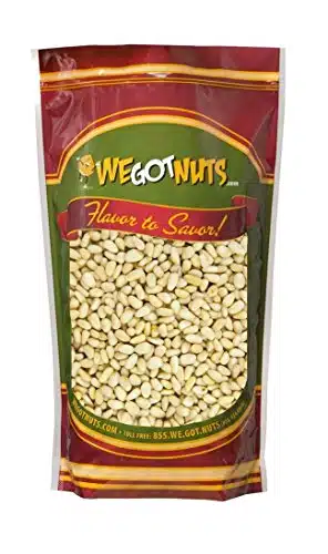We Got Nuts   Raw Whole & Natural Pine Nuts Lbs (oz) Premium Quality Fresh Kosher Pine Nuts   Natural & Healthy Snack  Great For Cooking, Pesto, Salads & More