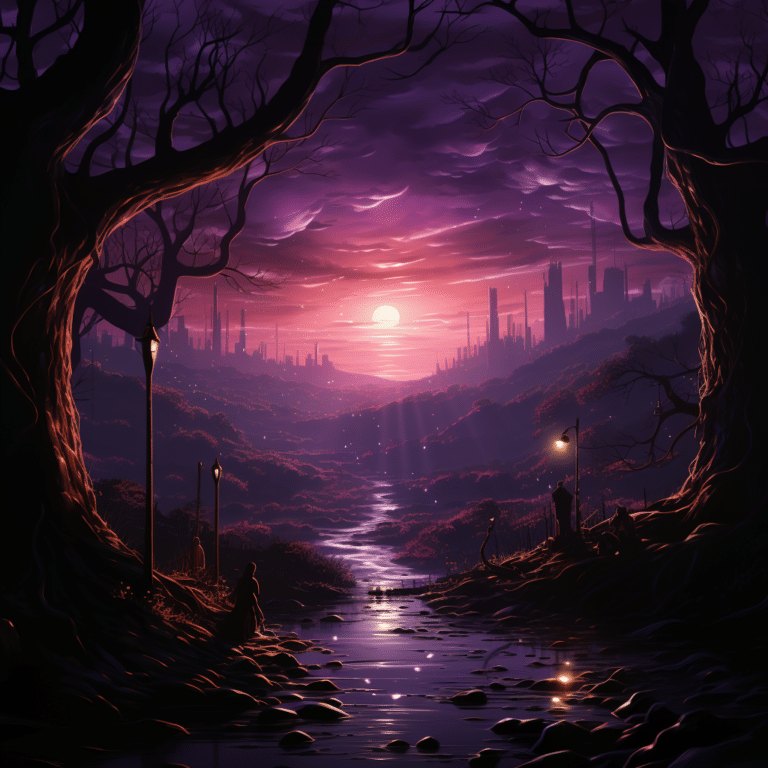 purple light