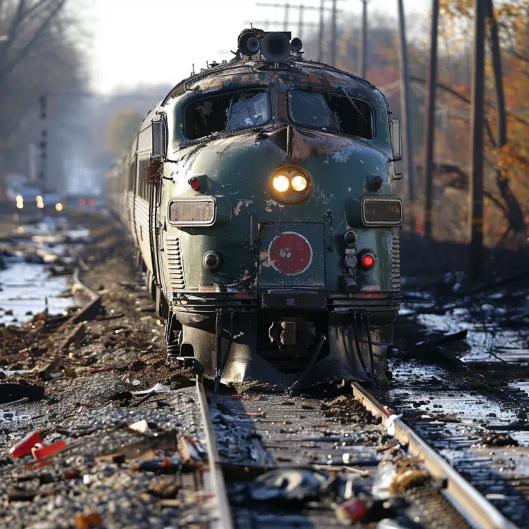 Michigan Train Derailment Michigan Close Look
