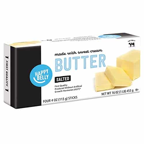 Amazon Brand, Happy Belly Salted Butter Sticks, Oz.