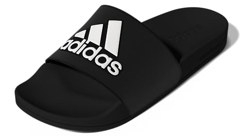 adidas Unisex Shower Slide Sandal, Core BlackWhiteBlack,  Men