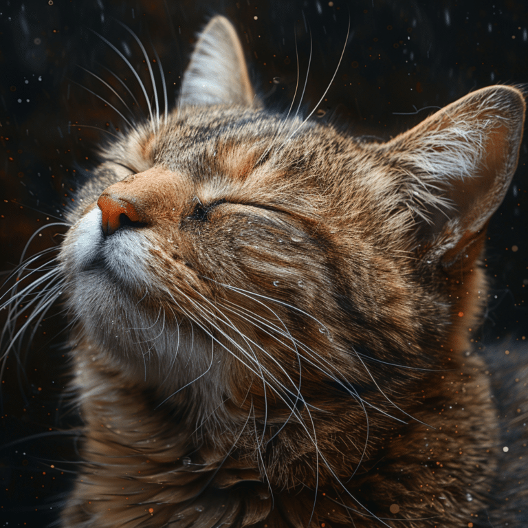 kissed cat