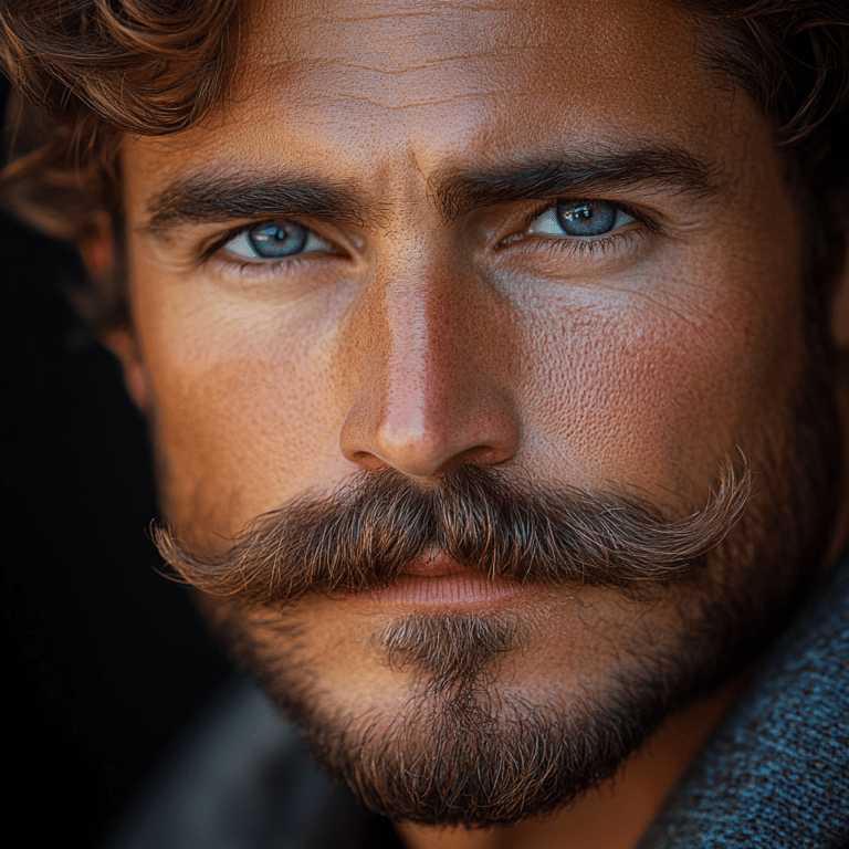 pencil thin mustache