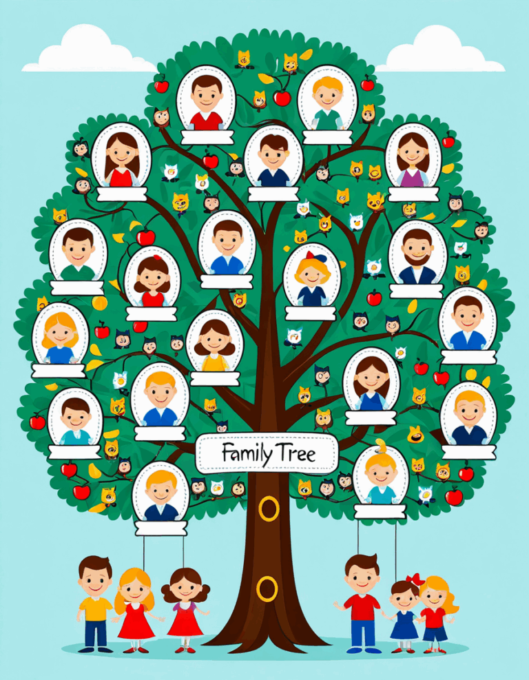 family tree template